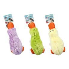 Puppy Squeaky Plush Duck 28cm, assorted